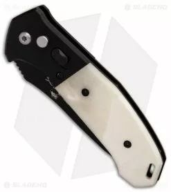 Bear OPS Mini Bold Action V Tanto Automatic Knife Black G-10/Bone (3.25" Black) -Avokelavavat Sales Store Bear OPS Mini Bold Action V Tanto Black G10 Bone Black BHQ 90655 er spine