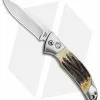 Bear & Son Bear And Son Automatic Lockback Knife India Stag (2.75" Satin)