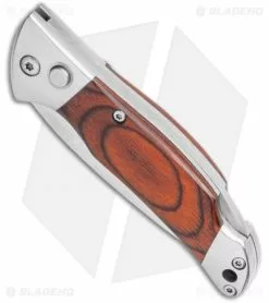 Bear & Son Bear And Son Automatic Lockback Knife Rosewood (2.75" Satin) -Avokelavavat Sales Store Bear and Son Rosewood Automatic Lockback BHQ 118796 LS Spine