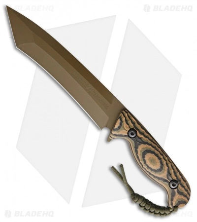 Behring Made Technical Bushido Fixed Blade Knife Camo G-10 (6.75" Brown) 3 Behring Made Technical Bushido Fixed Blade Knife Camo G-10 (6.75" Brown)