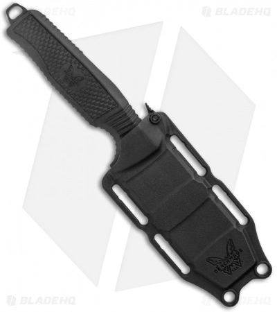 Benchmade H2O Fixed Blade Dive Knife Black Santoprene (3.5" Black Serr) 5 Benchmade H2O Fixed Blade Dive Knife Black Santoprene (3.5" Black Serr) - Image 3