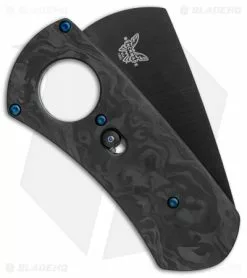Benchmade Gold Class Cigar Cutter Auto Axis Carbon Fiber (Black) 1500-181