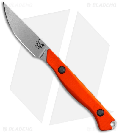 Benchmade Flyway Fixed Blade Hunting Knife Orange G-10 (2.7" Satin) 15700 3 Benchmade Flyway Fixed Blade Hunting Knife Orange G-10 (2.7" Satin) 15700