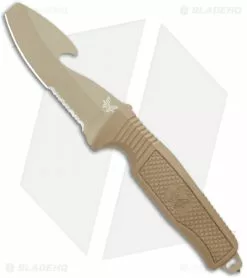 Benchmade H2O Fixed Blade Dive Knife Tan Santoprene (3.5" Tan Serr)