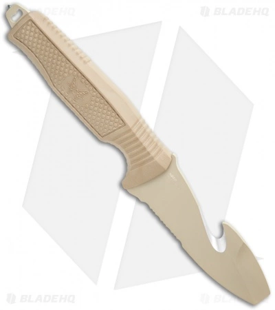 Benchmade H2O Fixed Blade Dive Knife Tan Santoprene (3.5" Tan Serr) 4 Benchmade H2O Fixed Blade Dive Knife Tan Santoprene (3.5" Tan Serr) - Image 2