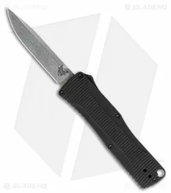 Benchmade Om 4850 D/A OTF Automatic Knife Black Aluminum (2.5" Satin)