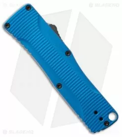 Benchmade Om D/A OTF Automatic Knife Blue Alum. (2.5" Gray) 4850-1 -Avokelavavat Sales Store Benchmade Om DA OTF Automatic Knife Blue Alum. 2.5 Gray 4850 1 BHQ 118574 LS Side