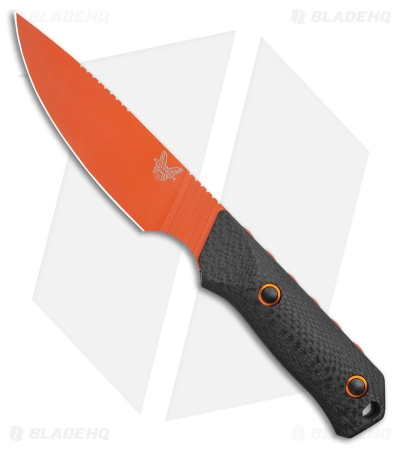 Benchmade Raghorn Hunting Fixed Blade Knife Carbon Fiber (4" Orange) 15600OR 3 Benchmade Raghorn Hunting Fixed Blade Knife Carbon Fiber (4" Orange) 15600OR