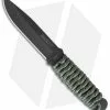 Fox Knives Black Fox Throwing Knife Gray/Green Cord (4.3" Gray) BF726