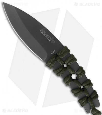 Fox Knives Black Fox Throwing Knife Gray/Green Cord (3.4" Gray) BF724 3 Fox Knives Black Fox Throwing Knife Gray/Green Cord (3.4" Gray) BF724