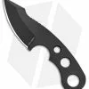 Black Widow Knifeworks Spiderling Fixed Blade Neck Knife Drop Point (2" Black)