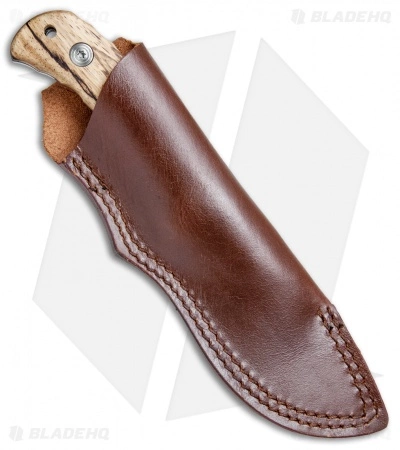 Fox Knives BlackFox 132ZW Fixed Blade Knife Zebra Wood (3.75" Satin) 5 Fox Knives BlackFox 132ZW Fixed Blade Knife Zebra Wood (3.75" Satin) - Image 3