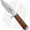 Blackjack Knives BlackJack Classic Model 124 Fixed Blade Knife Stacked Leather (7" Satin)
