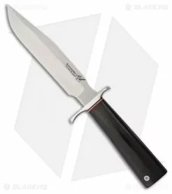 Blackjack Knives Blackjack Classic Model 7 Fixed Blade Knife Black Micarta (7" Satin CPM-3V)