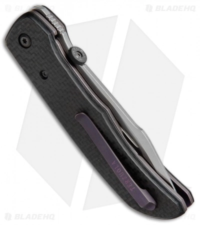 Bob Terzuola Custom ATCF Liner Lock Knife Carbon Fiber (4.125" Stonewash) 5 Bob Terzuola Custom ATCF Liner Lock Knife Carbon Fiber (4.125" Stonewash) - Image 3