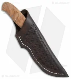 Boekoe Knives SVR Hunter Fixed Blade Knife Wild Olive Wood (4" Satin) -Avokelavavat Sales Store Boekoe Knives SVR Hunter wild olive wood satin BHQ 74451 er sheath