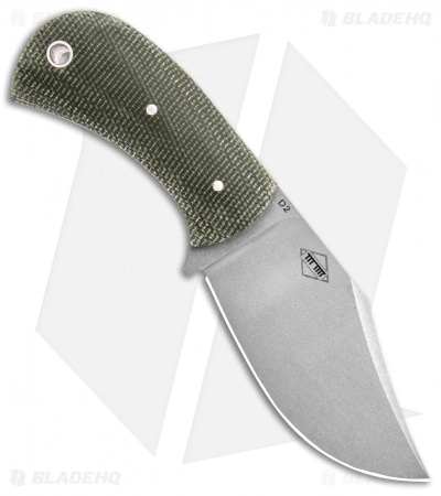 Boker Plus Mad Man Fixed Blade Green Micarta (3.31" D2 Stonewashed) 4 Boker Plus Mad Man Fixed Blade Green Micarta (3.31" D2 Stonewashed) - Image 2