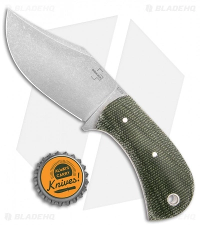 Boker Plus Mad Man Fixed Blade Green Micarta (3.31" D2 Stonewashed) 6 Boker Plus Mad Man Fixed Blade Green Micarta (3.31" D2 Stonewashed) - Image 4