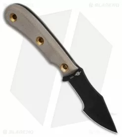 Boker Plus Micro Tracker Fixed Blade Knife Brown Micarta (3.3" Black) 02BO076 -Avokelavavat Sales Store Boker Plus Micro Tracker FBK Brown Micarta 3in Black BHQ 146734 td spine