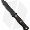 Boker Plus Pilot Knife Fixed Blade Black G-10 (5.3" Black Serr D2) 02BO074