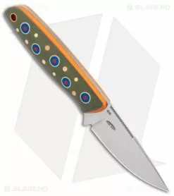 Boker Plus The Brook Fixed Blade Knife Green G-10 (2.8" Polish) 02BO031 -Avokelavavat Sales Store Boker Plus The Brook Fixed Blade Green G 10 Polish BHQ 125051 jr spine