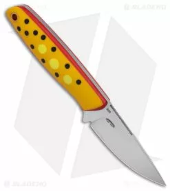 Boker Plus The Brook Yellow Trout Fixed Blade Knife Yellow G-10 (2.8" Satin) -Avokelavavat Sales Store Boker Plus The Brook Yellow Trout FB Yellow G10 2in Satin BHQ 142956 td spine
