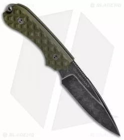 Bradford Knives Guardian3 Fixed Blade OD Green G-10 (False Edge/M390/Nimbus) -Avokelavavat Sales Store Bradford Guardian3 False Edge M390 Nimbus G 10 OD Green 3FE 002N BHQ 68155 jr spine