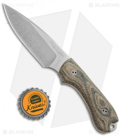 Bradford Knives Guardian3 Fixed Blade 3D Camo Micarta (3.5" False Edge/M390/SW) 6 Bradford Knives Guardian3 Fixed Blade 3D Camo Micarta (3.5" False Edge/M390/SW) - Image 4