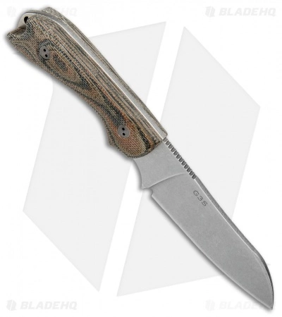 Bradford Knives Guardian3 Fixed Blade 3D Camo Micarta (Sheepsfoot/M390/SW) 4 Bradford Knives Guardian3 Fixed Blade 3D Camo Micarta (Sheepsfoot/M390/SW) - Image 2