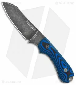 Bradford Guardian3 Sheepsfoot Fixed Blade Knife 3D Black/Blue (3.5" Nimbus M4)