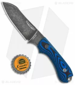 Bradford Guardian3 Sheepsfoot Fixed Blade Knife 3D Black/Blue (3.5" Nimbus M4) -Avokelavavat Sales Store Bradford Knives 3D Black Blue Guardian 3 Sheepsfoot Nimbus BHQ 135574 jr bottlecap
