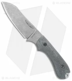 Bradford Guardian3 Sheepsfoot Fixed Blade Knife 3D Black Micarta (3.5" SW M4)