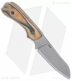 Bradford Guardian3 Sheepsfoot Fixed Blade Knife G-Wood (3.5" Stonewash M4) -Avokelavavat Sales Store Bradford Knives 3D G Wood Guardian 3 Sheepsfoot SW BHQ 135565 jr spine