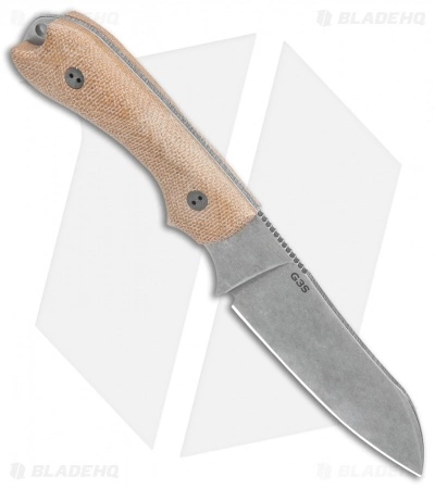 Bradford Guardian3 Sheepsfoot Fixed Blade Knife 3D Natural Micarta (3.5" SW M4) 4 Bradford Guardian3 Sheepsfoot Fixed Blade Knife 3D Natural Micarta (3.5" SW M4) - Image 2