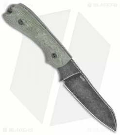 Bradford Guardian3 Sheepsfoot Fixed Blade Knife Green Micarta (3.5" Nimbus M4) -Avokelavavat Sales Store Bradford Knives 3D OD Green Guardian 3 Sheepsfoot Nimbus BHQ 135571 jr spine