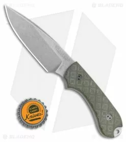 Bradford Knives Guardian3 Fixed Blade OG Green G-10 (3.5" False Edge AEB-L SW) -Avokelavavat Sales Store Bradford Knives AEB L Guardian 3 OD Green BHQ 99699 LS Bottlecap