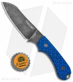 Bradford Guardian3 Sheepsfoot Fixed Blade Knife Black/Blue G-10 (3.5" Nimbus M4) -Avokelavavat Sales Store Bradford Knives Black Blue Guardian 3 Sheepsfoot Nimbus BHQ 135579 jr bottlecap