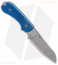Bradford Guardian3 Sheepsfoot Fixed Blade Knife Black/Blue G-10 (3.5" SW M4) -Avokelavavat Sales Store Bradford Knives Black Blue Guardian 3 Sheepsfoot SW BHQ 135569 jr spine