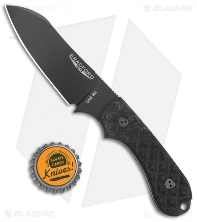 Bradford Guardian3 Sheepsfoot Fixed Blade Knife Black G-10 (3.5" DLC M4) 7 Bradford Guardian3 Sheepsfoot Fixed Blade Knife Black G-10 (3.5" DLC M4) - Image 5
