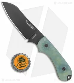 Bradford Guardian3 Sheepsfoot Fixed Blade Knife Ghost G-10 (3.5" DLC M4) -Avokelavavat Sales Store Bradford Knives Ghost Guardian 3 Sheepsfoot DLC Black BHQ 135588 jr bottlecap