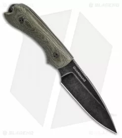 Bradford Knives Guardian3 Fixed Blade 3D OD Green Micarta (Sabre/M390/Black SW) 7 Bradford Knives Guardian3 Fixed Blade 3D OD Green Micarta (Sabre/M390/Black SW) -Avokelavavat Sales Store Bradford Knives Guardian 3 Fixed Blade 3D OD Green Micarta Sabre M390 Black SW BHQ 138107 td spine