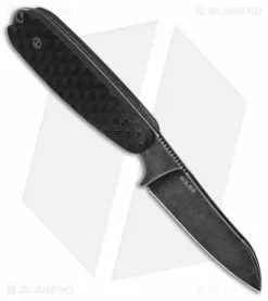 Bradford Knives Guardian3.5 Knife Textured Black G-10 (Sheepsfoot/M390/Nimbus) -Avokelavavat Sales Store Bradford Knives Guardian 3 Knife Textured Black G10 Sheepsfoot M390 Nimbus BHQ 145519 td spine