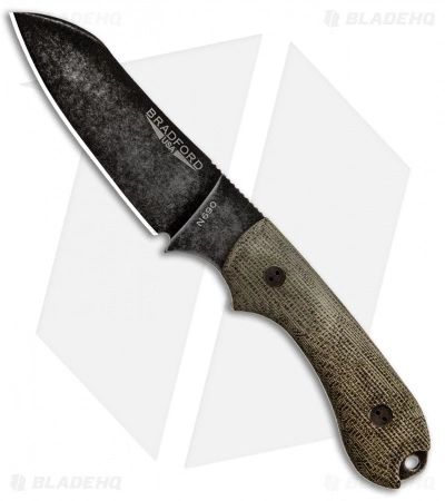 Bradford Knives Guardian3 Fixed Blade 3D Green Micarta (Sheepsfoot/N690/Nimbus) 3 Bradford Knives Guardian3 Fixed Blade 3D Green Micarta (Sheepsfoot/N690/Nimbus)