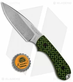Bradford Knives Guardian3 Knife Toxic Green/Black G-10 (3.5" False Edge/N690/SW) -Avokelavavat Sales Store Bradford Knives Guardian 3 Toxic Green Black BRAD3FE010 BHQ 75269 jr bottlecap