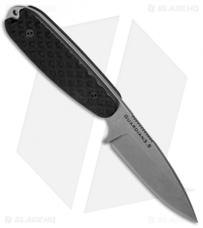 Bradford Knives Guardian3.5 Fixed Blade Black G-10 (3.75" Sabre/N690/Stonewash) 4 Bradford Knives Guardian3.5 Fixed Blade Black G-10 (3.75" Sabre/N690/Stonewash) - Image 2