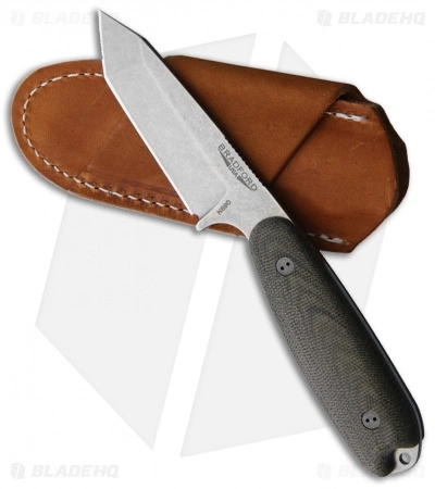 Bradford Knives Guardian3.5T Fixed Blade 3D OD Green Micarta (Stonewash N690) 4 Bradford Knives Guardian3.5T Fixed Blade 3D OD Green Micarta (Stonewash N690) - Image 2
