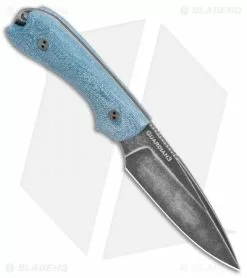 Bradford Knives Guardian3 Fixed Blade 3D Blue TeroTuf (Nitro-V/False/Nimbus) -Avokelavavat Sales Store Bradford Knives Guardian 3D Blue Terotuff NitroV False Edge Nimbus BHQ 114647 jr spine