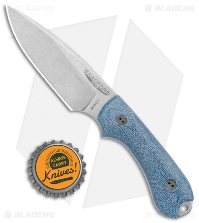 Bradford Knives Guardian3 Fixed Blade 3D Blue TeroTuf (Nitro-V/False Edge/SW) 6 Bradford Knives Guardian3 Fixed Blade 3D Blue TeroTuf (Nitro-V/False Edge/SW) - Image 4