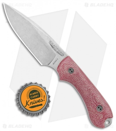 Bradford Knives Guardian3 Fixed Blade 3D Maroon TeroTuf (Nitro-V/False Edge/SW) 6 Bradford Knives Guardian3 Fixed Blade 3D Maroon TeroTuf (Nitro-V/False Edge/SW) - Image 4