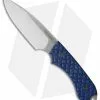 Bradford Knives Guardian4 Knife Black/Blue G-10 (False Edge/N690/Satin) -Avokelavavat Sales Store Bradford Knives Guardian 4 Black Blue BHQ 113697 jr
